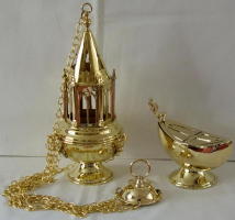 Westminster Gothic Tower Thurible and Boat